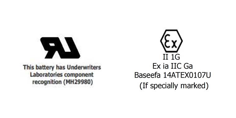 劲量L91/AA/FR6 1.5V 5号圆柱锂/硫化铁一次电池认证证书