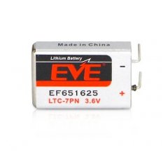?EVE EF651625 3.6V750mAh锂亚硫酰氯不可充电锂电池 方形锂亚电池